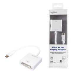 Adapter LogiLink UA0245A USB-C 3.1 - DVI 0,14m | PartsPC.pl