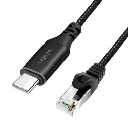 Kabel adapter LogiLink CU0412 Ethernet USB 3.2, C/M do RJ45/… | PartsPC.pl