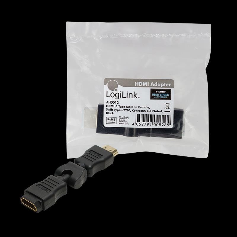 Adapter HDMI LogiLink AH0012 kątowy 270°, HDMI (M) HDMI (F)… | PartsPC.pl