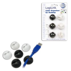 Organizer kabli LogiLink KAB0009 klips, 6 szt | PartsPC.pl