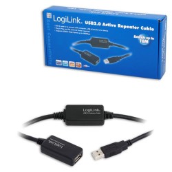 Kabel USB LogiLink UA0143 USB 2.0, aktywny wzmacniacz, 10m… | PartsPC.pl