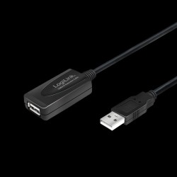Kabel USB LogiLink UA0143 USB 2.0, aktywny wzmacniacz, 10m… | PartsPC.pl