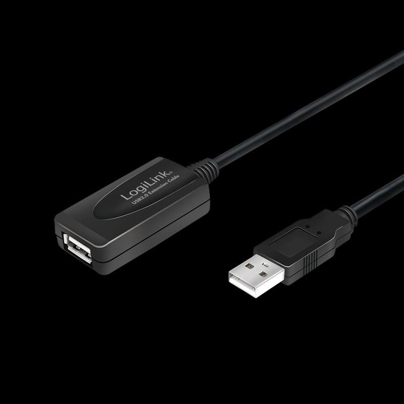 Kabel USB LogiLink UA0143 USB 2.0, aktywny wzmacniacz, 10m… | PartsPC.pl