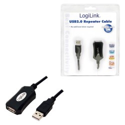 Kabel repeater USB 2.0 LogiLink UA0001A USB (M) USB (F) 5m… | PartsPC.pl