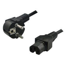 Kabel zasilający LogiLink CP105 Schuko C15 czarny 2m | PartsPC.pl
