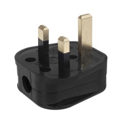 Wtyk UK do montażu na kabel Maclean MCE193 czarny | PartsPC.pl