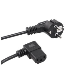 Kabel zasilający kątowy Maclean MCTV-803 3 pin 3m wtyk EU