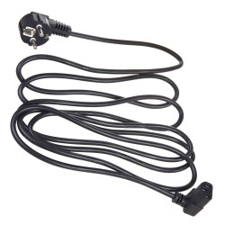 Kabel zasilający kątowy Maclean MCTV-854 3 pin 3m wtyk EU | PartsPC.pl