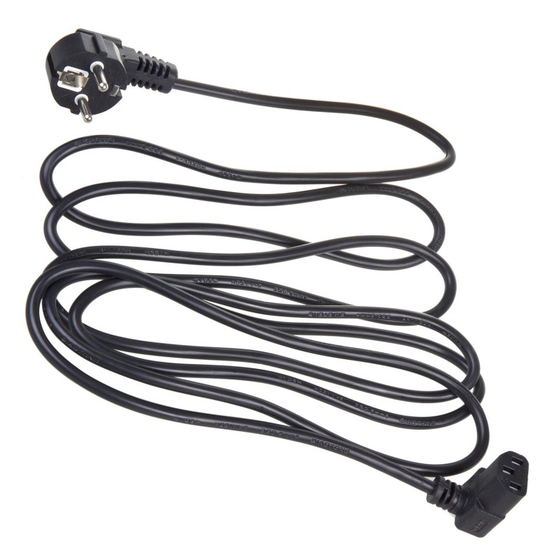 Kabel zasilający kątowy Maclean MCTV-854 3 pin 3m wtyk EU | PartsPC.pl