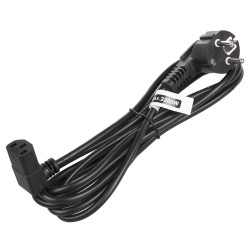 Kabel zasilający kątowy Maclean MCTV-854 3 pin 3m wtyk EU | PartsPC.pl