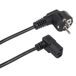 Kabel zasilający kątowy Maclean MCTV-851 3 pin 1,5m wtyk EU… | PartsPC.pl