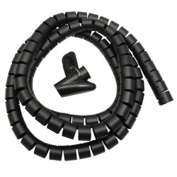 Organizator maskownica kabli Maclean MCTV-676 B czarna 25mm x 2m