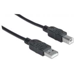 Kabel Manhattan USB 2.0 AM-BM do drukarki, ekaranowany 5m cz… | PartsPC.pl