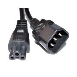 Kabel zasilający / przedłużacz Manhattan C14/C5 1,8m czarny… | PartsPC.pl