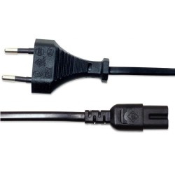 Kabel zasilający Manhattan ósemka 0,5m czarny | PartsPC.pl
