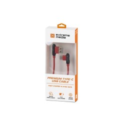 Kabel Natec Extreme Media USB-C - USB-A M/M 1m kątowy... | PartsPC.pl