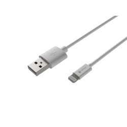 Kabel Natec Prati Lightning / iPhone - USB-A 2m MFI Biały