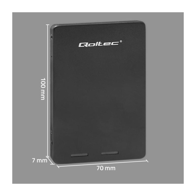 Adapter Qoltec na dysk M.2 SSD | SATA NGFF do SATA III | 2TB | Super speed