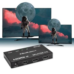 Rozdzielacz aktywny Qoltec Splitter 2 x HDMI 4K x 2K | 3.4Gb… | PartsPC.pl