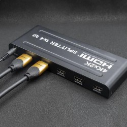 Rozdzielacz aktywny Qoltec Splitter 4 x HDMI 4K x 2K |... | PartsPC.pl