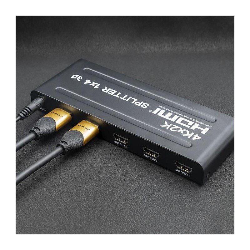 Rozdzielacz aktywny Qoltec Splitter 4 x HDMI 4K x 2K |... | PartsPC.pl