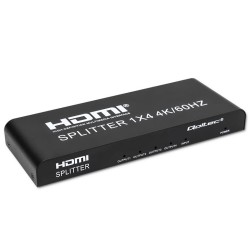 Rozdzielacz aktywny Qoltec Splitter 4 x HDMI 4K x 2K | 6Gb/s… | PartsPC.pl