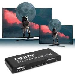 Rozdzielacz aktywny Qoltec Splitter 4 x HDMI 4K x 2K | 6Gb/s… | PartsPC.pl