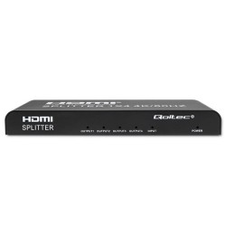 Rozdzielacz aktywny Qoltec Splitter 4 x HDMI 4K x 2K | 6Gb/s… | PartsPC.pl