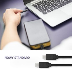 Qoltec Kabel USB 3.1 typ C męski | USB 3.1 typ C męski | 3m … | PartsPC.pl