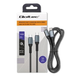 Kabel USB Qoltec 2.0 typ C | USB 2.0 typ C 100W| QC 3.0 | PD… | PartsPC.pl