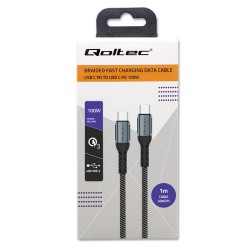 Kabel USB Qoltec 2.0 typ C | USB 2.0 typ C 100W| QC 3.0 | PD… | PartsPC.pl