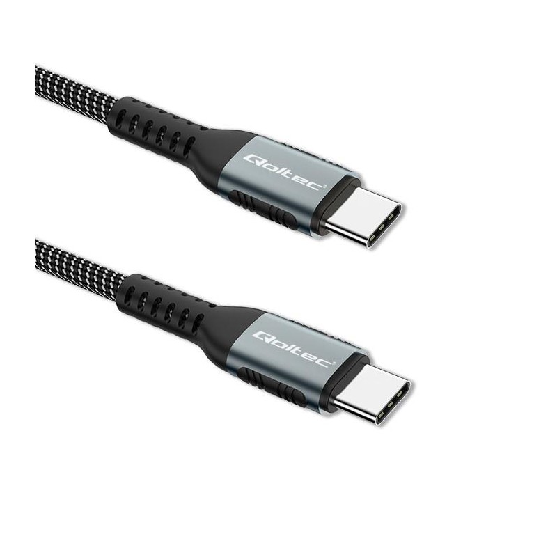 Qoltec Kabel USB 2.0 typ C | USB 2.0 typ C 100W | QC 3.0| PD… | PartsPC.pl