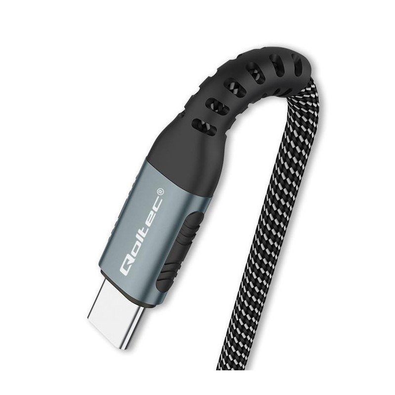 Qoltec Kabel USB 2.0 typ C | USB 2.0 typ C 100W | QC 3.0| PD… | PartsPC.pl