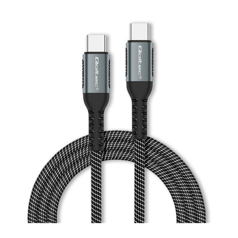 Qoltec Kabel USB 2.0 typ C | USB 2.0 typ C 100W | QC 3.0| PD… | PartsPC.pl