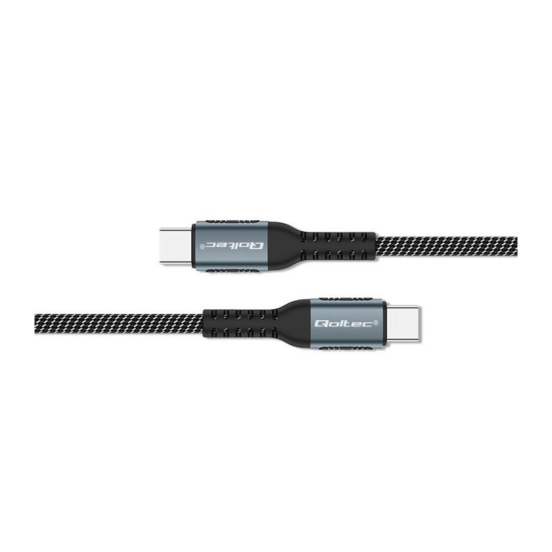 Qoltec Kabel USB 2.0 typ C | USB 2.0 typ C 100W | QC 3.0| PD… | PartsPC.pl