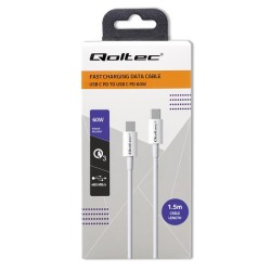 Kabel USB Qoltec 2.0 typ C | USB 2.0 typ C 60W | QC 3.0 | PD… | PartsPC.pl