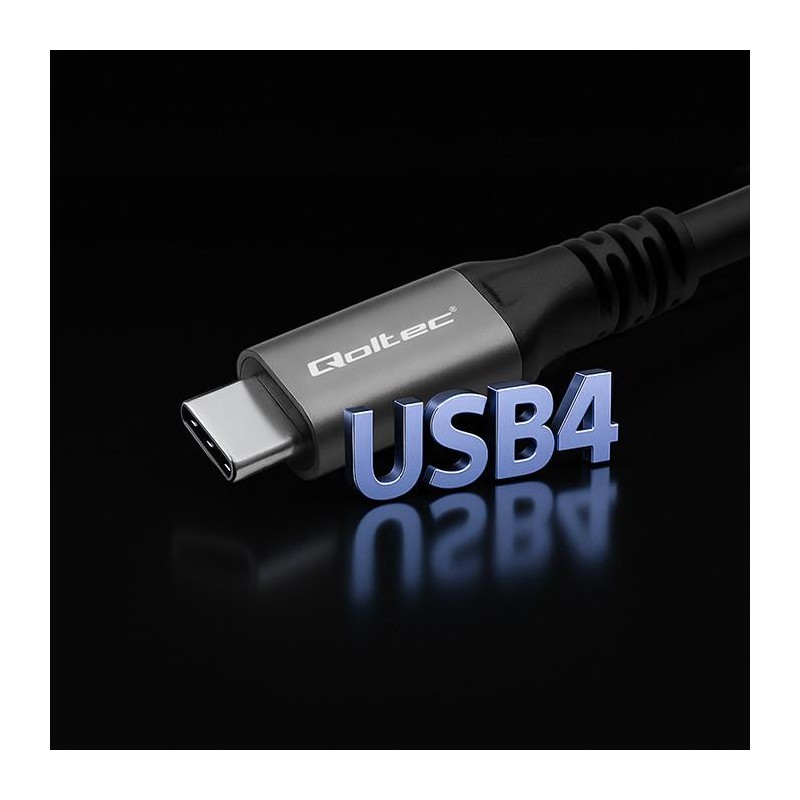Kabel USB4 Qoltec USB-C PD 240W | Thunderbolt 3/4 | 4K | 40G… | PartsPC.pl