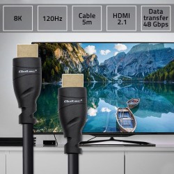 Kabel HDMI QOLTEC v2.1 Ultra High Speed 8K | 60Hz | 26AWG | … | PartsPC.pl