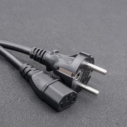 Kabel zasilający Qoltec IEC C13/SCHUKO | 3x0.75mm2 | 1.8m | PartsPC.pl