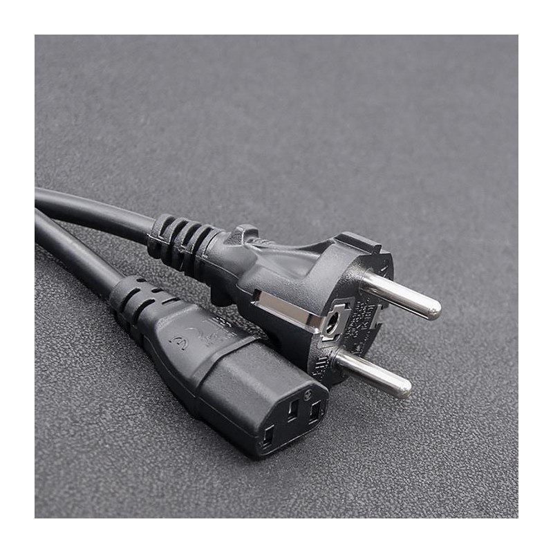 Kabel zasilający Qoltec IEC C13/SCHUKO | 3x0.75mm2 | 1.8m | PartsPC.pl