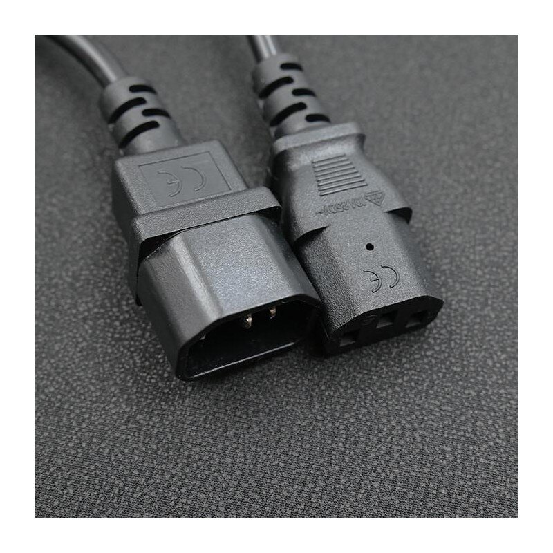 Kabel zasilający Qoltec do UPS | IEC C13/C14 | 3x0.75mm2 | 1… | PartsPC.pl