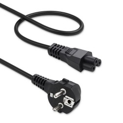 Kabel zasilający Qoltec kątowy SCHUKO | IEC C5 | Koniczynka … | PartsPC.pl