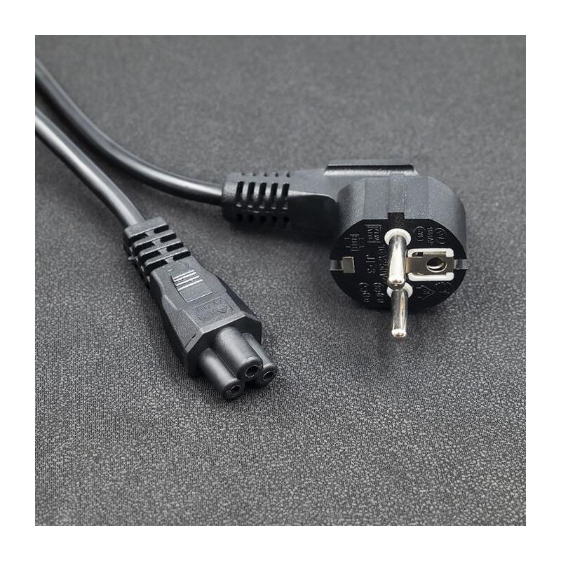 Kabel zasilający Qoltec kątowy SCHUKO | IEC C5 | Koniczynka … | PartsPC.pl