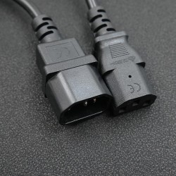 Kabel zasilający Qoltec do UPS | IEC C13/C14 | 3x1.0mm2 | 1.… | PartsPC.pl