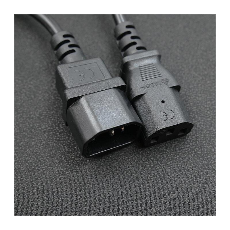 Kabel zasilający Qoltec do UPS | IEC C13/C14 | 3x1.0mm2 | 1.… | PartsPC.pl