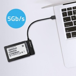 Kabel adapter Qoltec SATA | Przejściówka na dysk SSD HDD 2.5… | PartsPC.pl