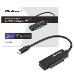 Kabel adapter Qoltec SATA | Przejściówka na dysk SSD HDD 2.5… | PartsPC.pl