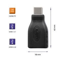 Adapter Qoltec USB-C 3.1 | USB 2.0 - Adaptery/Konwertery | PartsPC.pl
