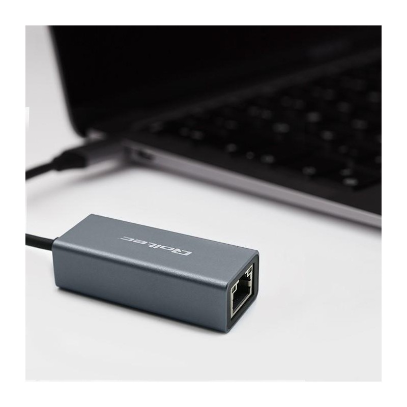Kabel adapter Qoltec USB-C na RJ45 Ethernet | 1000Mb/s | Alu… | PartsPC.pl