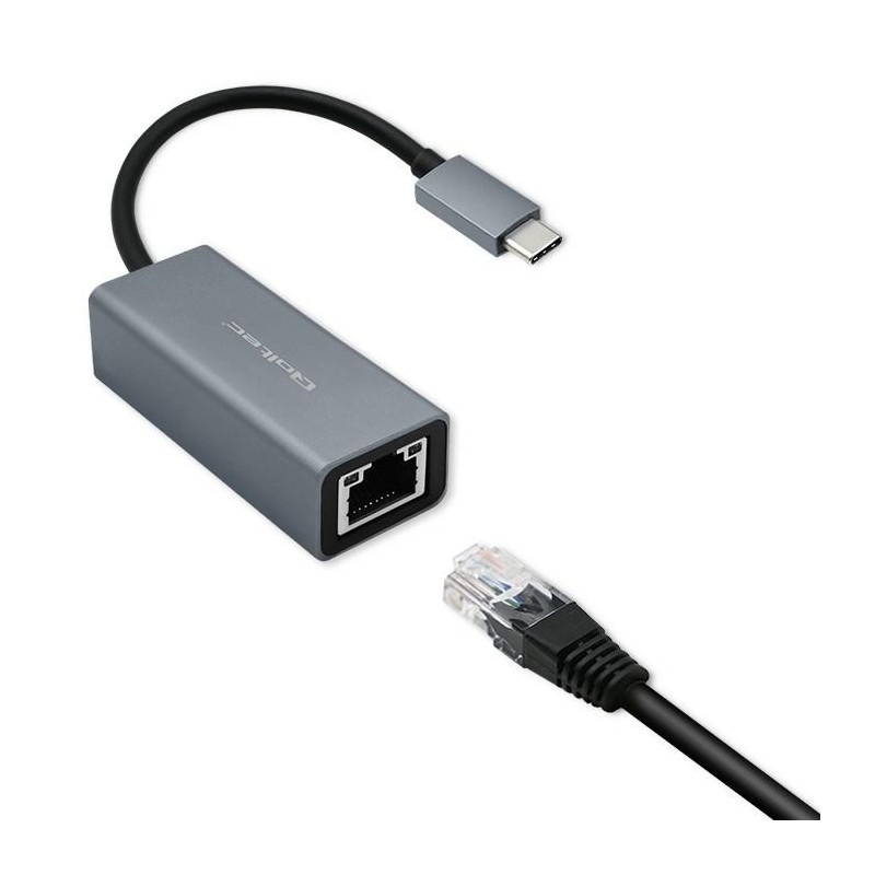 Kabel adapter Qoltec USB-C na RJ45 Ethernet | 1000Mb/s | Alu… | PartsPC.pl
